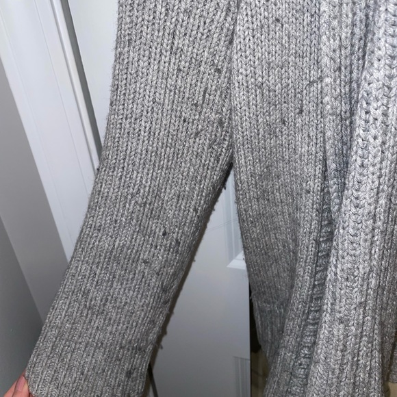 $335 Theory Coralyn Cardigan with Attached Scarf - Picture 3 of 5